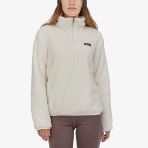 Patagonia Los Gatos Fleece Quarter-Zip Birch White Pullover Large 1/4 Zip Jacket
